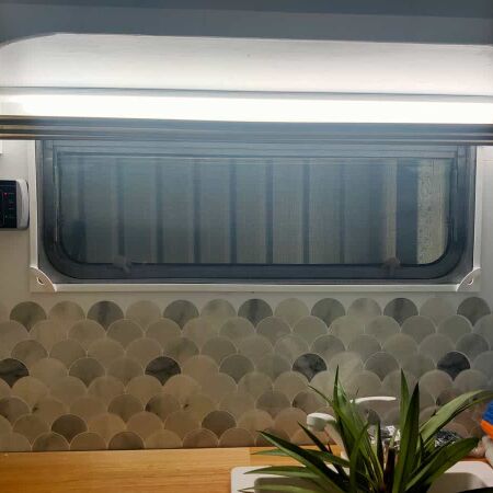 Magnetic Insect Screens for the Dotti the Caravan installed by Brisbane Magnetic Screens